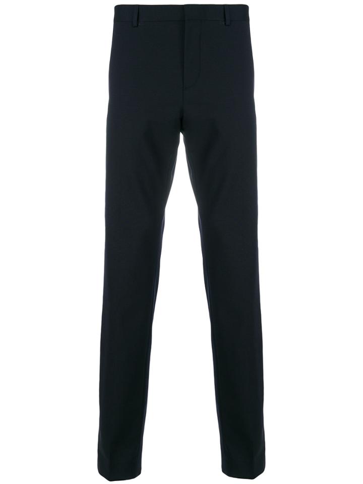 Calvin Klein Cropped Tailored Trousers - Blue