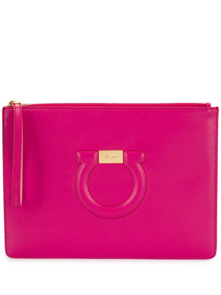 Salvatore Ferragamo Bubble Gum Clutch Bag - Pink