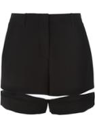 Alexander Wang Fishline Shorts, Women's, Size: 10, Black, Polyester/spandex/elastane/triacetate
