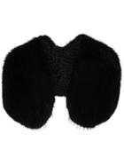 Marni Mixed Fur Stole, Women's, Black, Cotton/viscose/beaver Fur/persian Lamb Fur