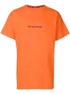 F.a.m.t. Slogan Print T-shirt - Orange
