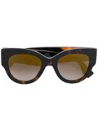 Fendi Eyewear Oversized Cat-eye Sunglasses - Brown