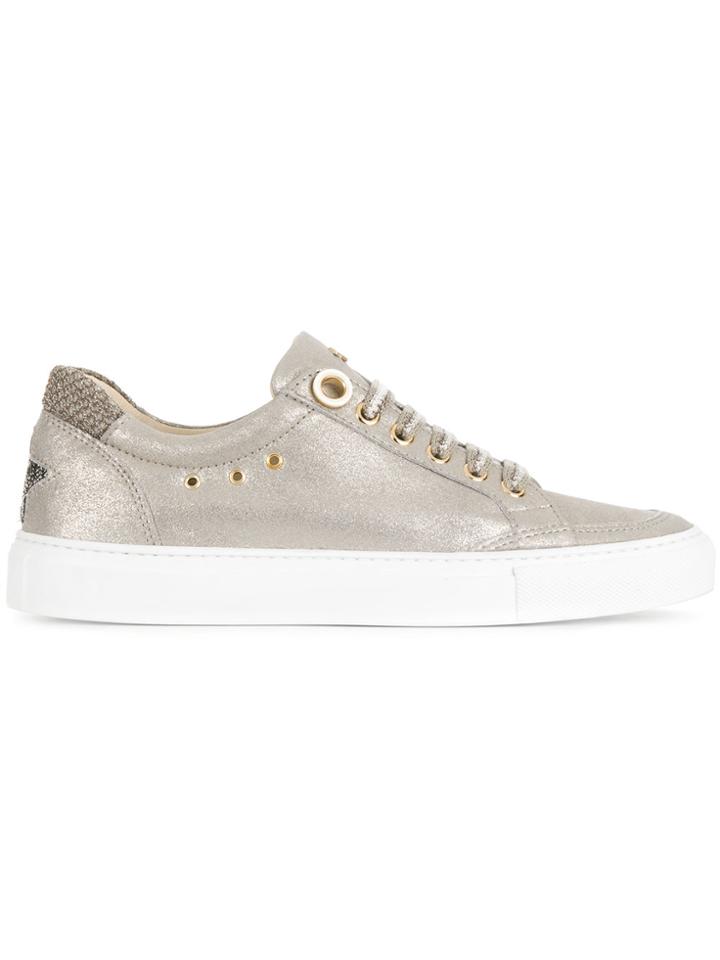 Lorena Antoniazzi Star Patch Sneakers - Metallic