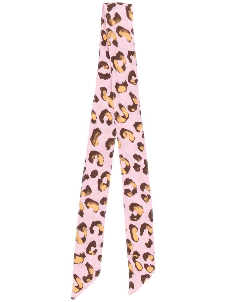 Andamane Short Printed Scarf - Pink