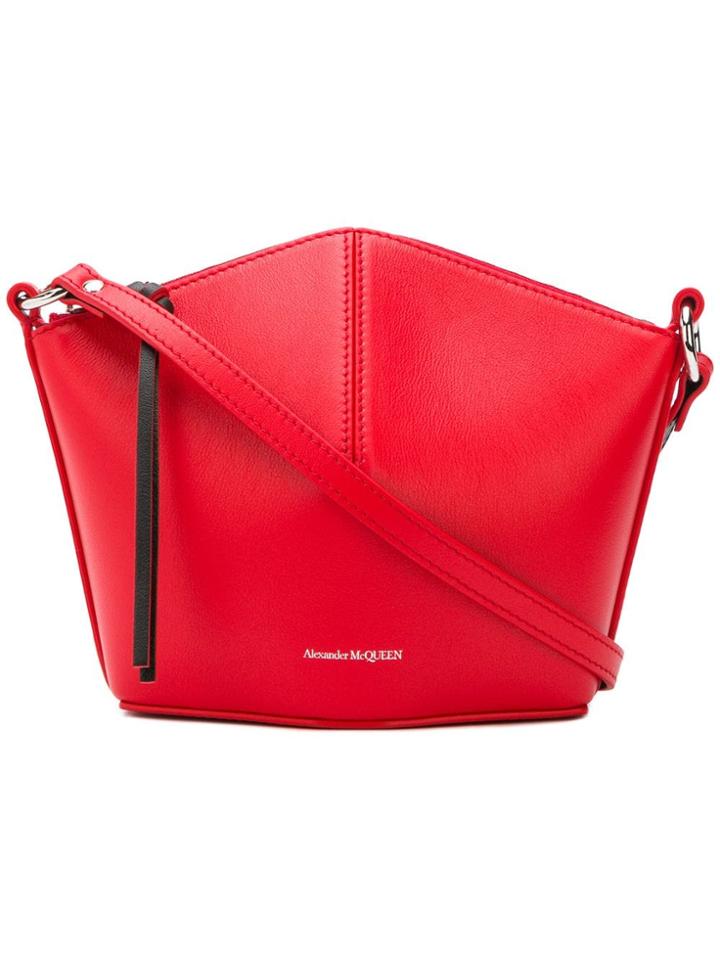 Alexander Mcqueen Hexagonal Crossbody - Red