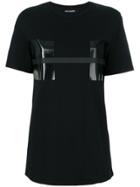 Neil Barrett Patent Panelled T-shirt - Black