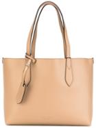 Burberry - 'lavenby' Medium Reversible Shopper - Women - Calf Leather - One Size, Nude/neutrals, Calf Leather