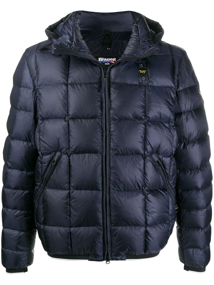 Blauer Hooded Padded Jacket - Blue