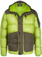 Cp Company Two-tone Padded Jacket - Green