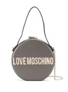 Love Moschino Round Logo Crossbody Bag - Grey