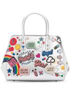 Anya Hindmarch - Ebury Small Stickers Tote - Women - Leather - One Size, Leather