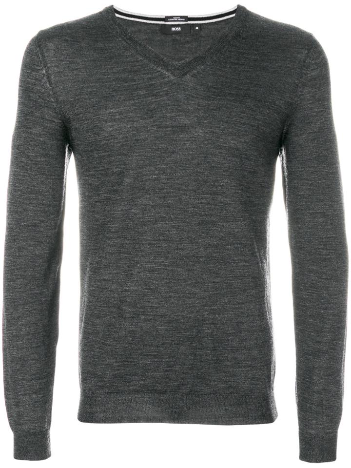 Boss Hugo Boss Fine Knit Sweater - Grey