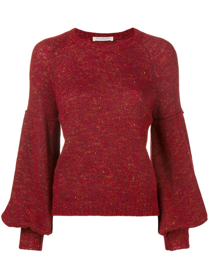 Philosophy Di Lorenzo Serafini Bishop Sleeve Jumper - Red
