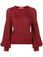 Philosophy Di Lorenzo Serafini Bishop Sleeve Jumper - Red