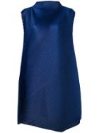 Pleats Please By Issey Miyake Pleated Shift Dress - Blue
