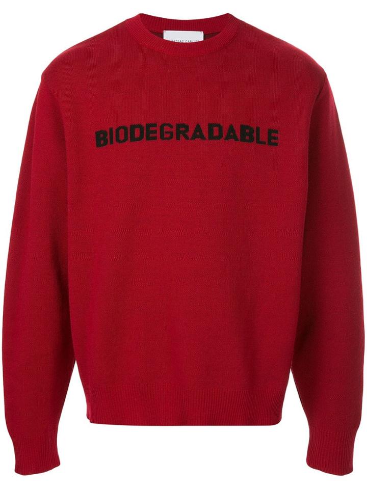 Strateas Carlucci Crew Neck Jumper - Red