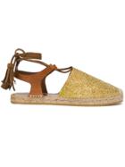 Etro Woven Espadrille Sandals - Metallic