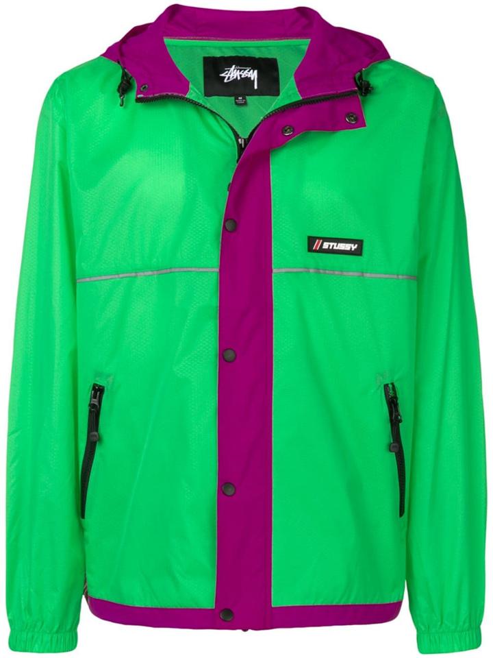 Stussy Classic Nylon Rain Jacket - Green