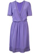 Vanessa Bruno V-neck Dress, Women's, Size: 38, Pink/purple, Acetate/silk