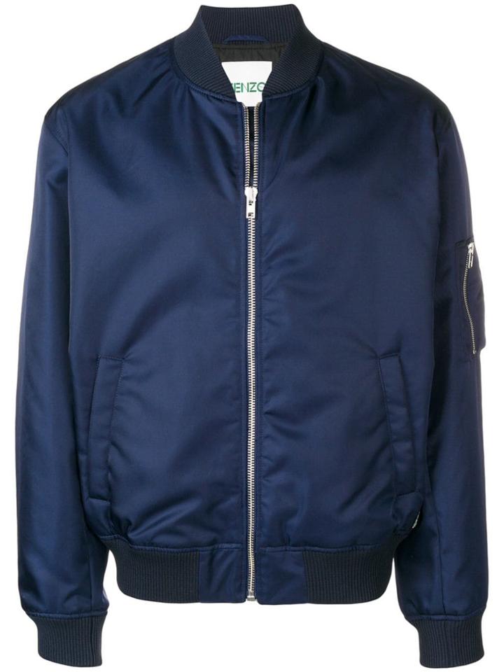 Kenzo Boxy Bomber Jacket - Blue