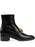 Gucci Horsebit Chain Loafer Boots - Black