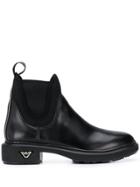 Emporio Armani Chelsea Ankle Boots - Black