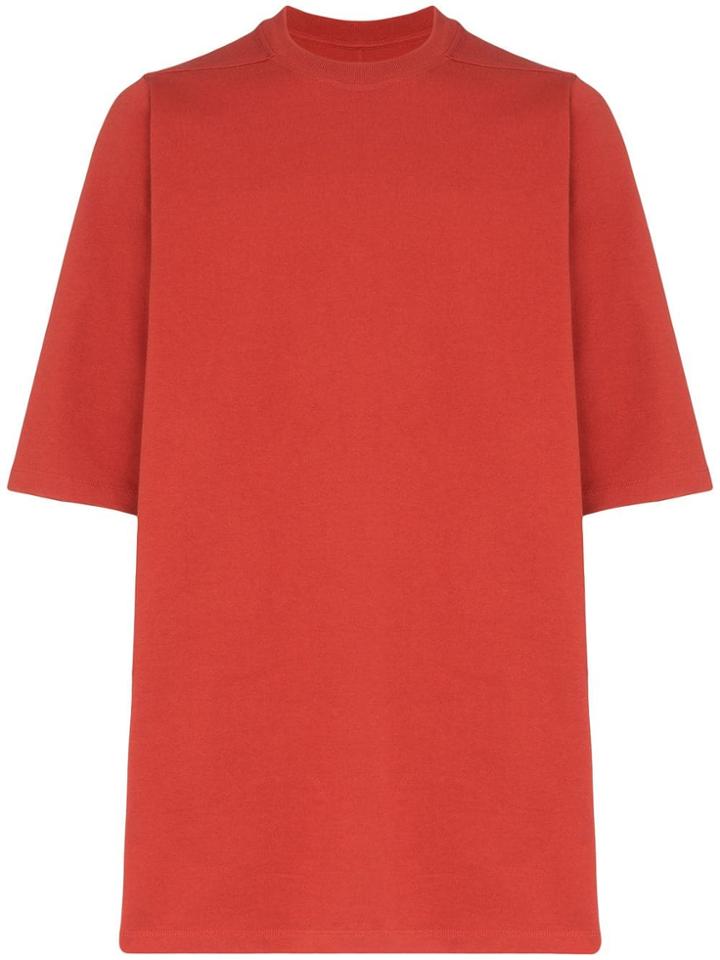 Rick Owens Oversized Short-sleeve T-shirt - Red