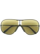 Stella Mccartney Eyewear Thin Framed Aviator Sunglasses - Black