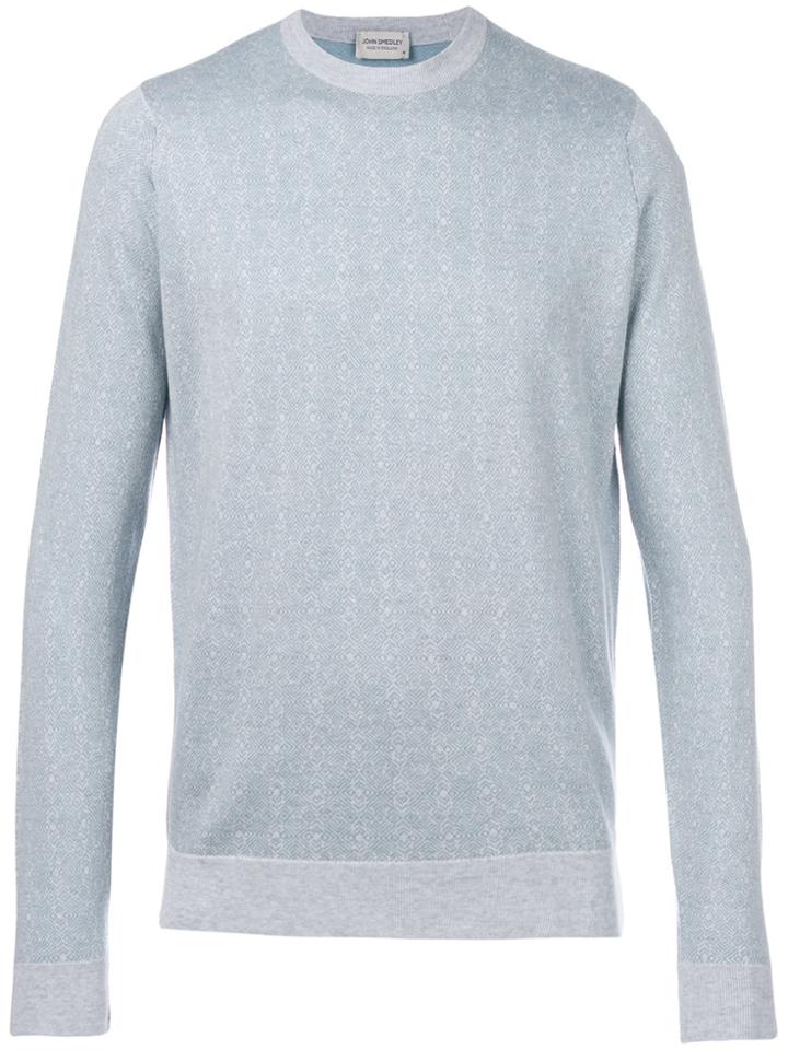 John Smedley Crew Neck Sweater - Blue