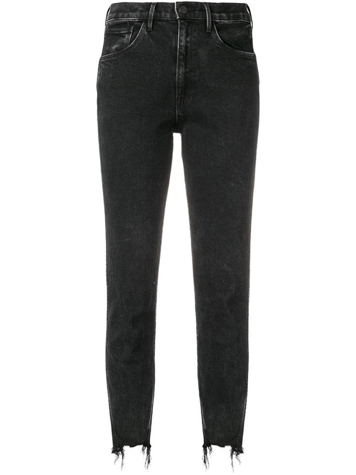 3x1 Skinny Cropped Jeans - Black