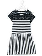 Liu Jo Kids - Striped Dress - Kids - Cotton/spandex/elastane - 5 Yrs, White