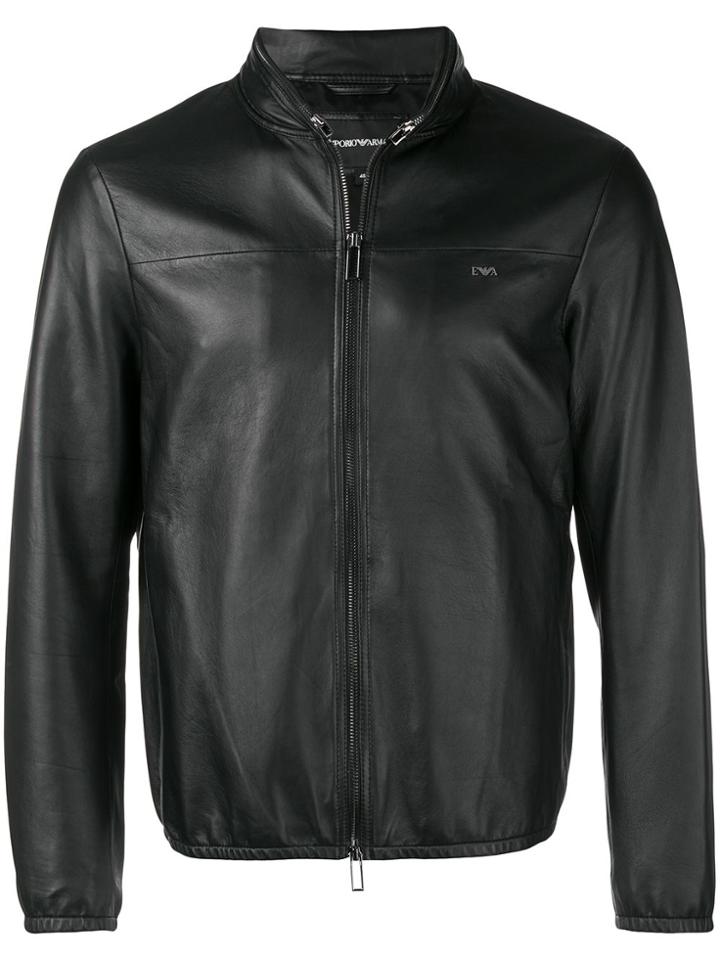 Emporio Armani Ziparound Jacket - Black