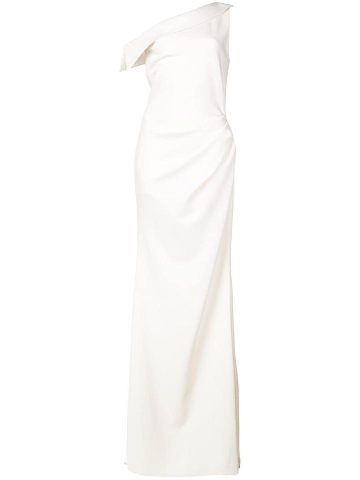 Christian Siriano One-shoulder Gown - White