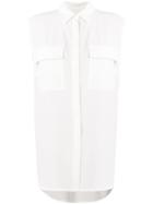Christian Wijnants Sleeveless Longline Shirt - White