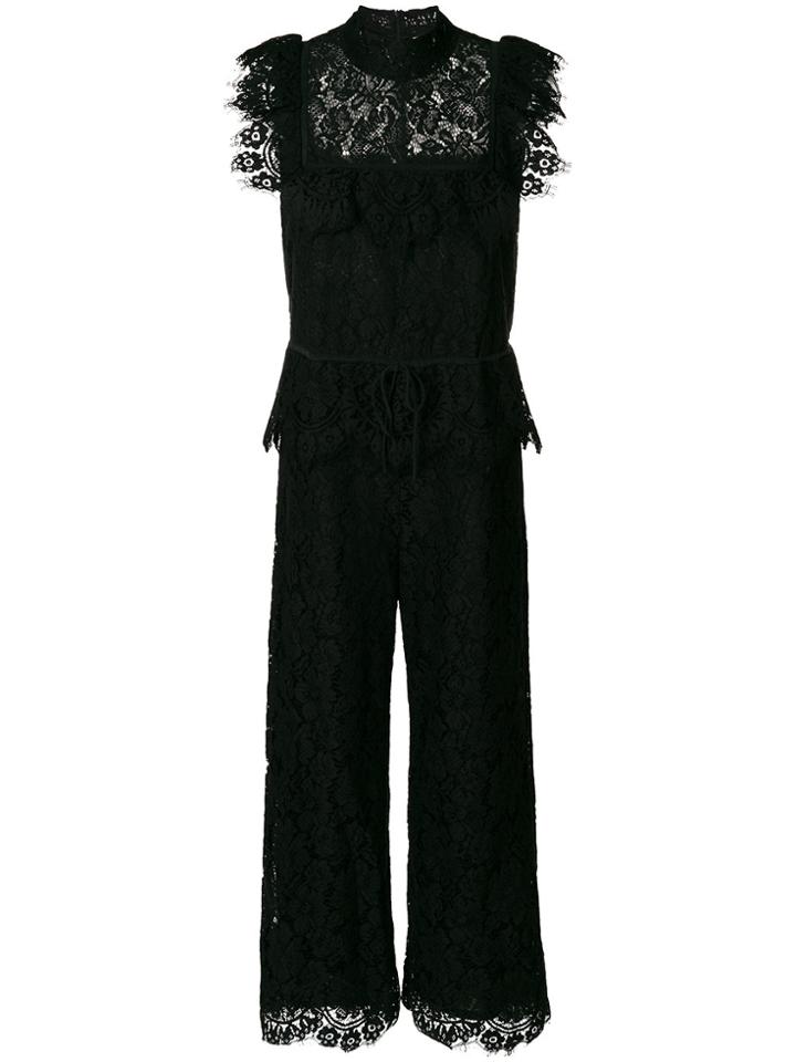 Ganni Jerome Lace Jumpsuit - Black
