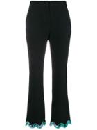 Emilio Pucci Embellished Cropped Trousers - Black