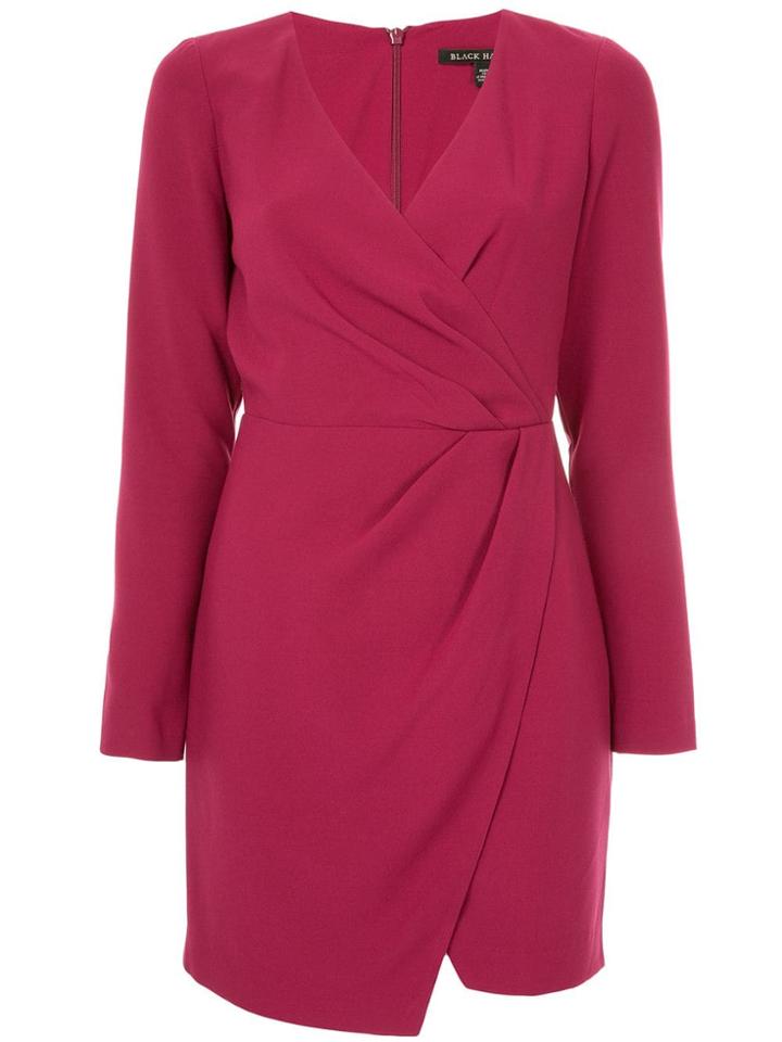 Black Halo Mini Wrap Dress - Pink