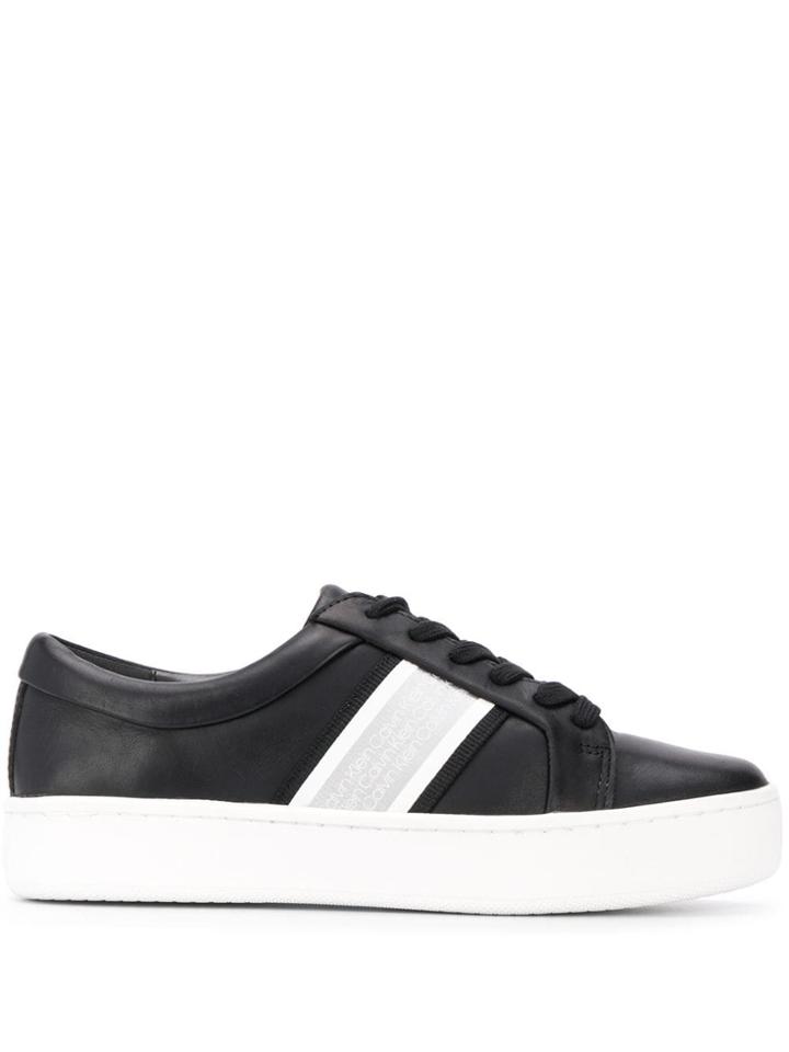 Calvin Klein Contrast Stripe Sneakers - Black