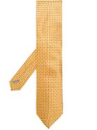 Canali Patterned Tie - Yellow