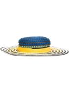 Missoni Striped Woven Hat, Women's, Size: S, Yellow, Viscose/paper