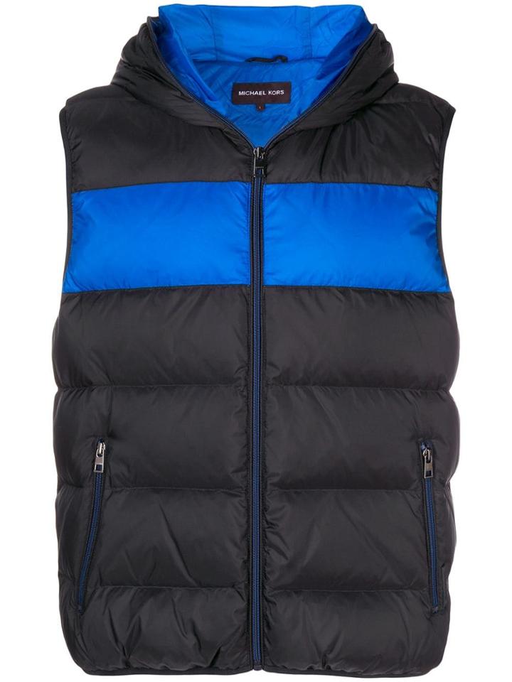 Michael Michael Kors Hooded Padded Gilet - Black
