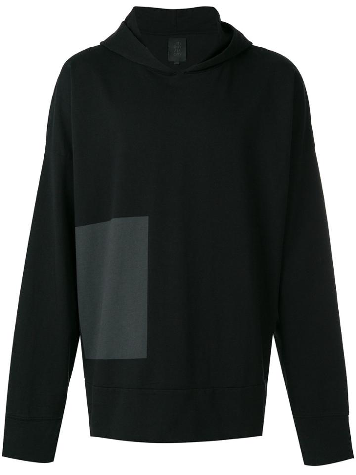 Thom Krom Contrast Panel Hoodie - Black