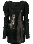 Just Cavalli Long-sleeve Mini Dress - Black