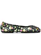 Tory Burch Floral Print Ballerinas