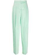 Pt01 High-waisted Trousers - Green