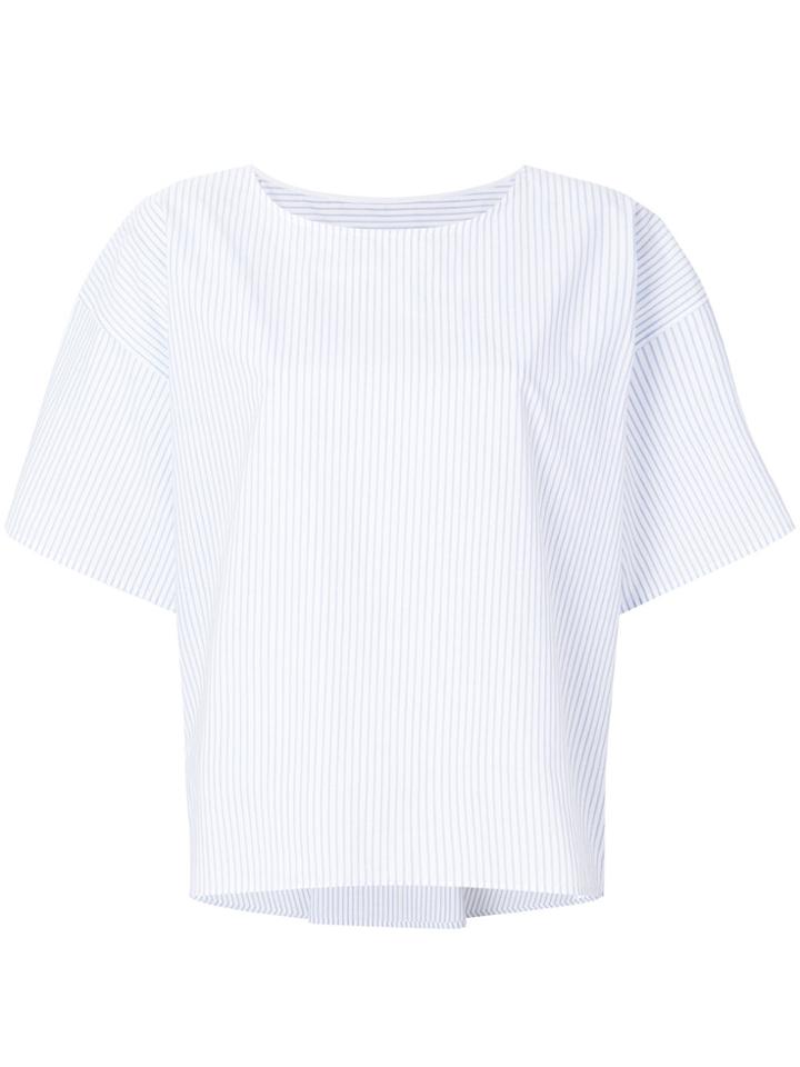 Mm6 Maison Margiela Striped T-shirt - White