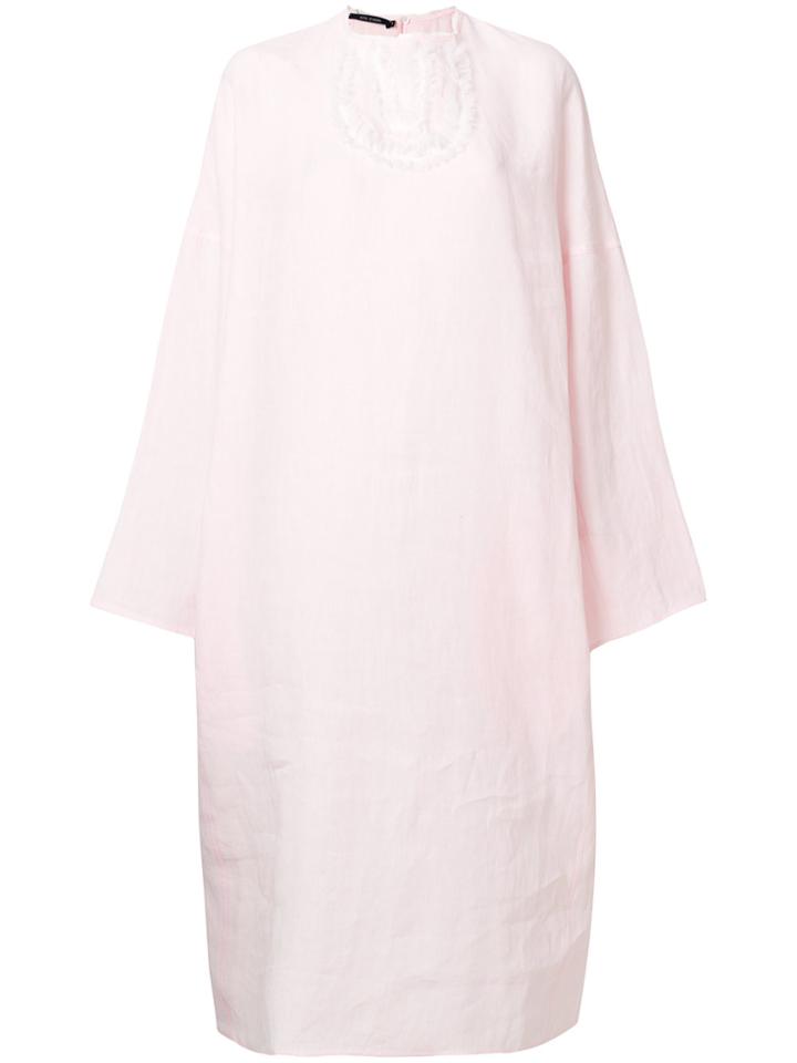 Sofie D'hoore Ruffle Detail Midi Dress - Pink & Purple