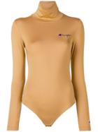Champion Fitted Turtleneck Bodysuit - Nude & Neutrals