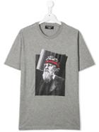 Neil Barrett Kids Statue Print T-shirt - Grey