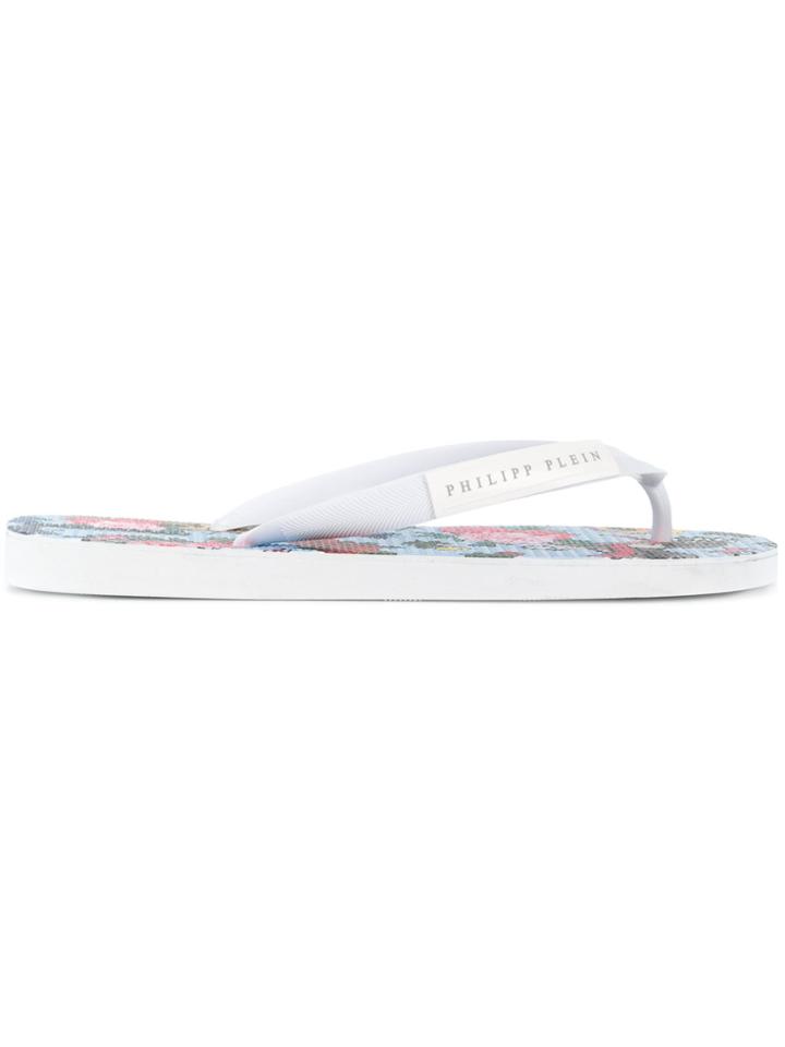 Philipp Plein Corrine Flip Flops - Blue